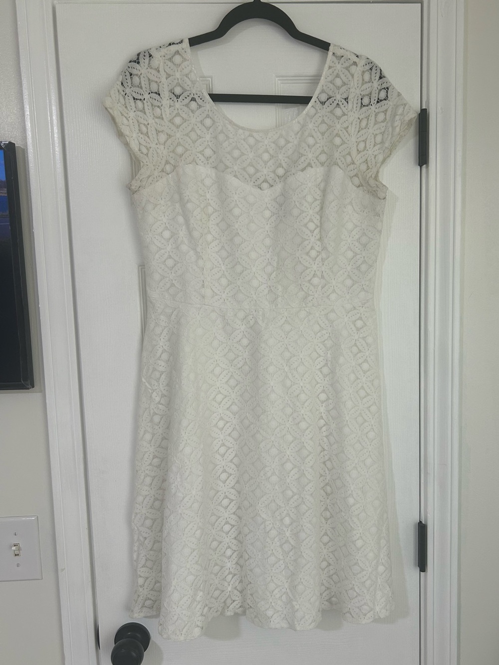 White lace dress